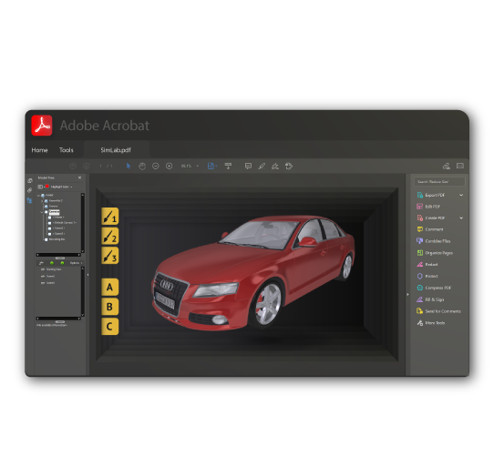 Export 3D PDF Export 3D PDF